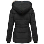 Women's Faux Fur Hooded Puffer Jacket | Cotesbach_7