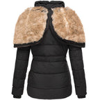 Women's Faux Fur Hooded Puffer Jacket | Cotesbach_8