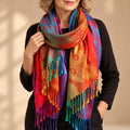 Women's Gradient Fringe Scarf | Isadora_1