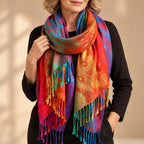 Women's Gradient Fringe Scarf | Isadora_1