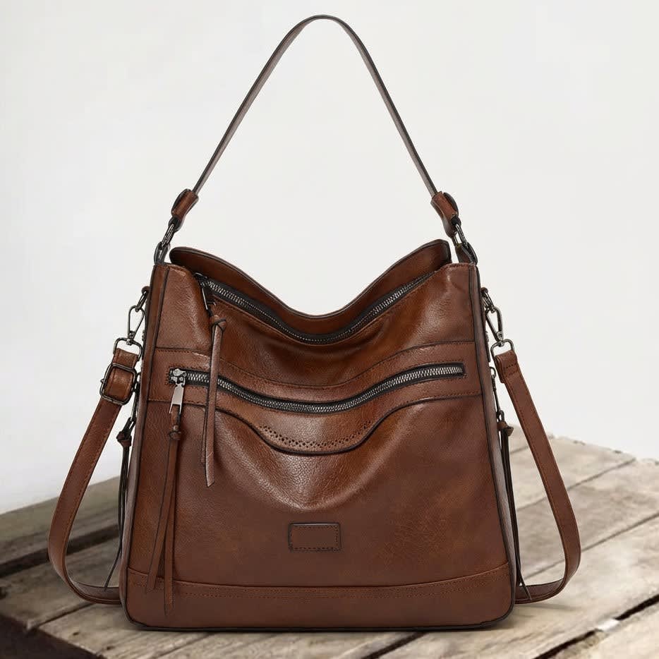 Women's Leather Convertible Shoulder Bag | Elmswell_3