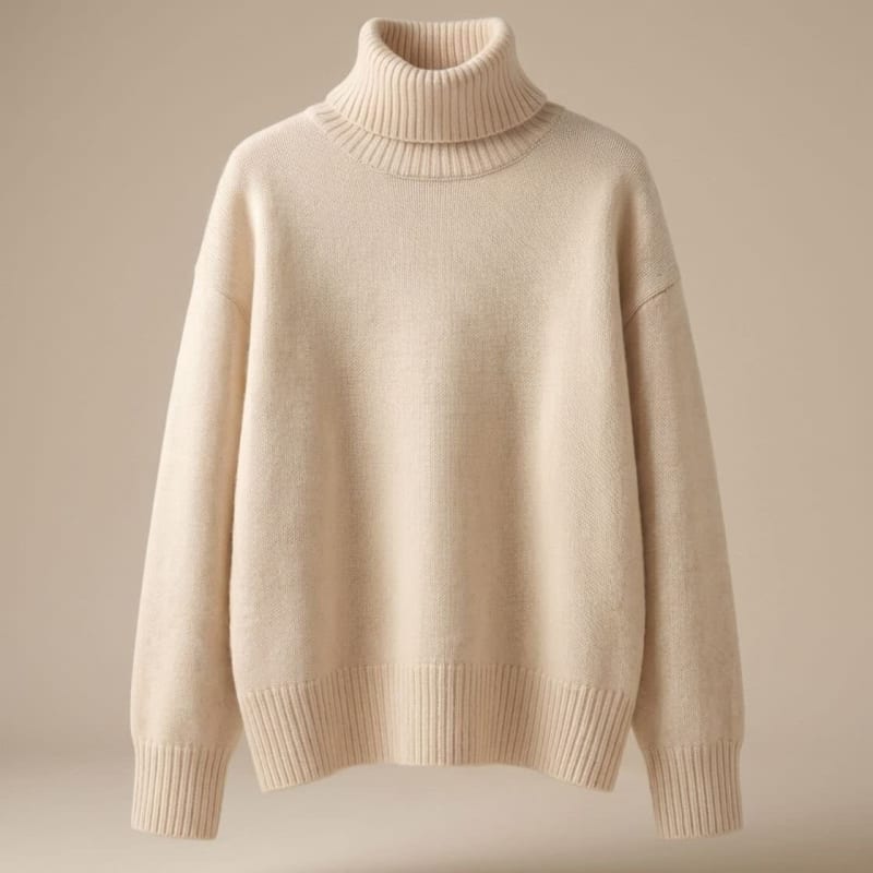 Women's Oversized Turtleneck Sweater | Elmsworth_1