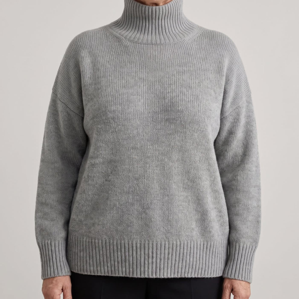 Women's Oversized Turtleneck Sweater | Elmsworth_2