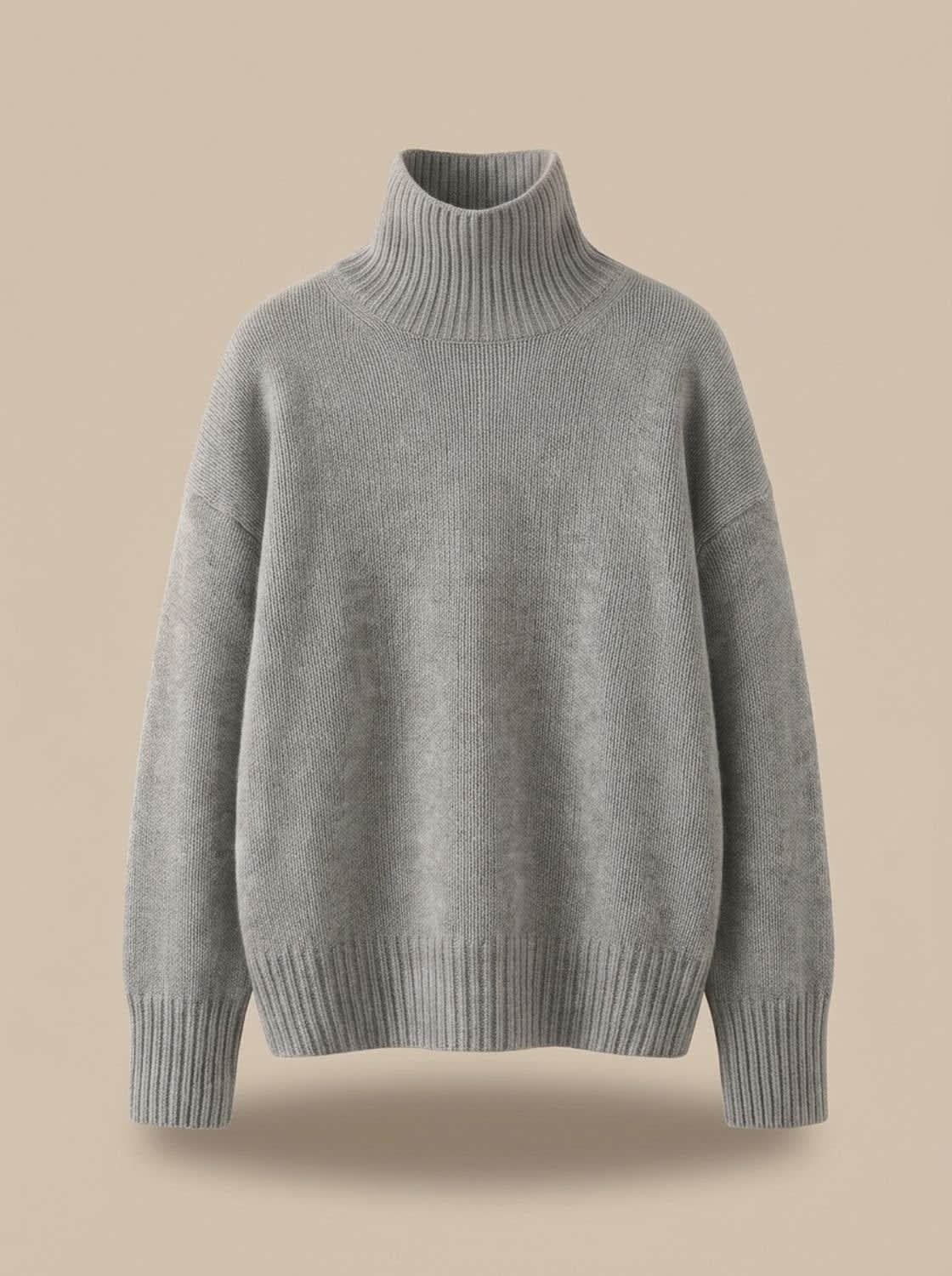 Women's Oversized Turtleneck Sweater | Elmsworth_4