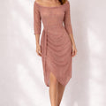 Women's Off Shoulder Wrap Midi Dress | Faye_1