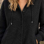 Women's Hooded Button Front Knit Cardigan | Wren_2