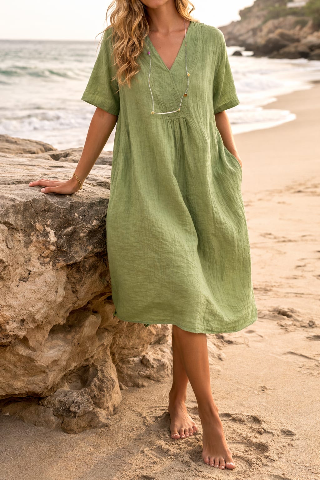 Women's Relaxed Fit Kaftan Dress | Farrington_5