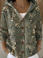 Women's Printed Hooded Cardigan | Marcella_4