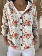 Women's Printed Hooded Cardigan | Marcella_5