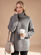 Women's Chunky Knit Turtleneck Sweater | Farrington_2