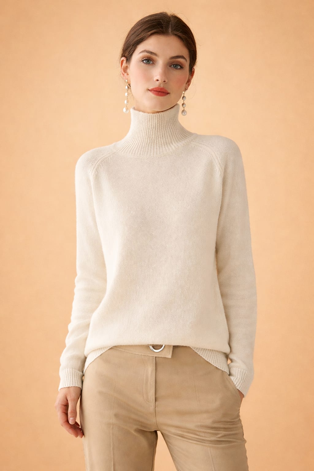 Women's Turtleneck Knit Sweater | Katriona_1