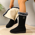 Women's Fur Trim Plush Lined Winter Boots | Lavinia_1