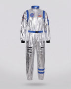 Women's Belted Metallic Astronaut Costume Jumpsuit | Whitmore_4