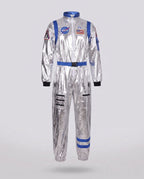 Women's Belted Metallic Astronaut Costume Jumpsuit | Whitmore_5