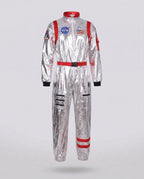 Women's Belted Metallic Astronaut Costume Jumpsuit | Whitmore_6