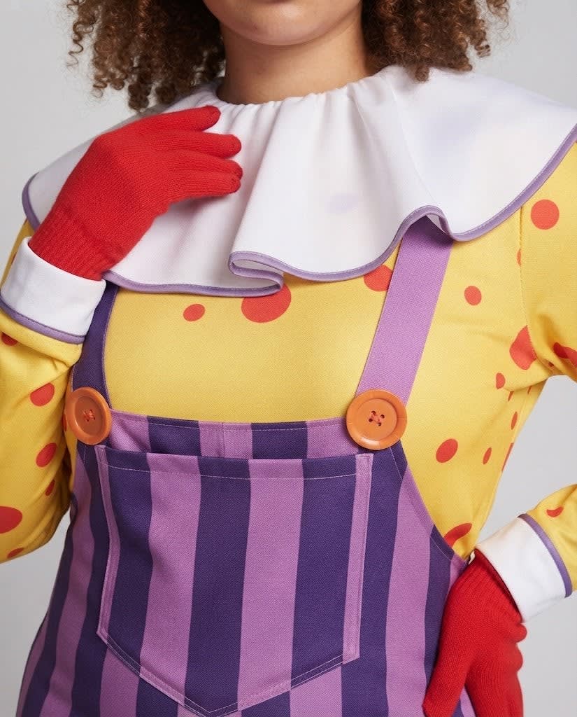 Women's Striped Suspender Clown Costume Set | Cranmore_3