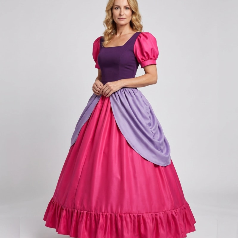 Women's Satin Princess Costume Gown | Carnforth_1