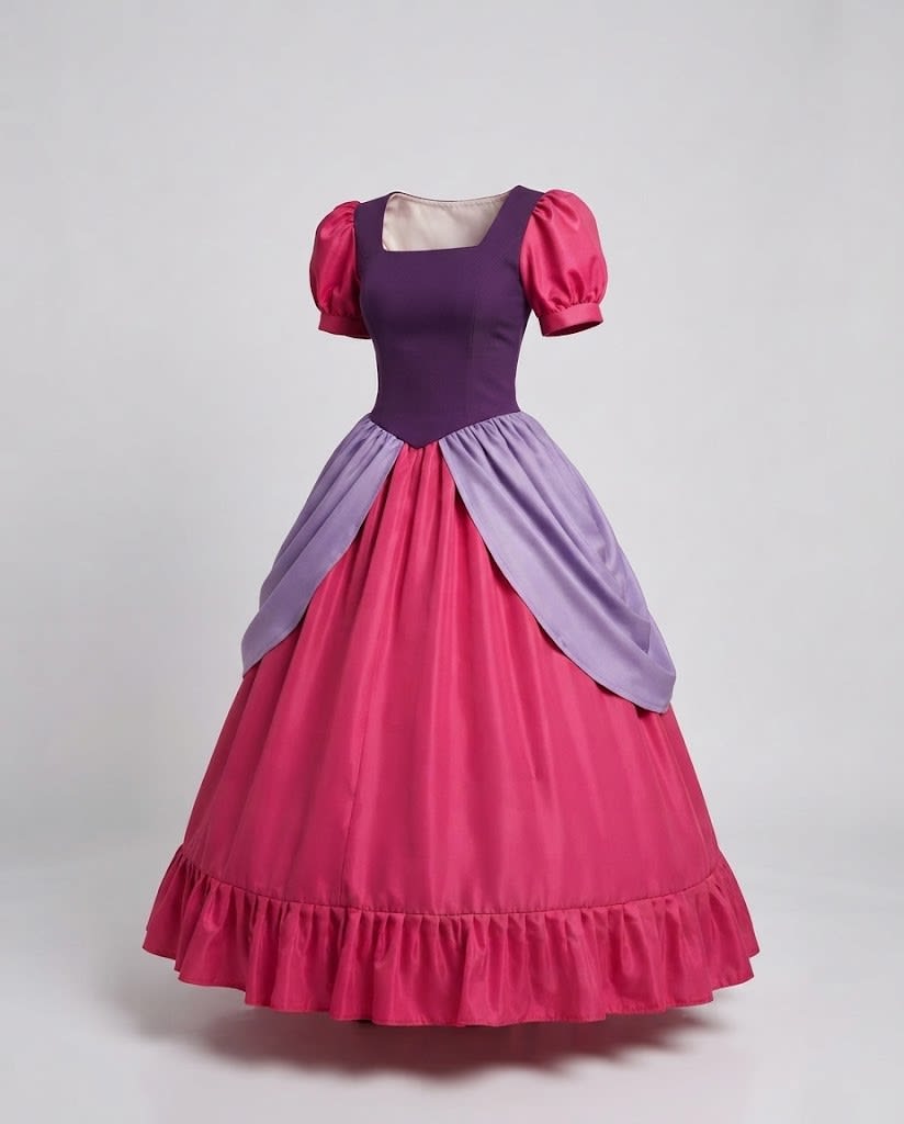 Women's Satin Princess Costume Gown | Carnforth_5