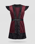 Women's Brocade Longline Belted Vest | Foxholme_5