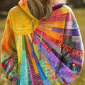 Women's Boho Patchwork Print Hoodie | Delaney_1