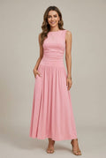Women's Ruched Sleeveless Maxi Dress | Ione_1