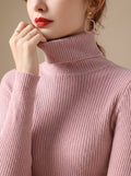 Women's Stretch Ribbed Turtleneck Top | Haverleigh_2