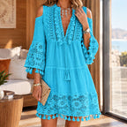 Women's Lace Cold Shoulder Mini Dress | Stanhope_7
