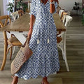 Women's Tiered Print Maxi Dress | Hartfield_1