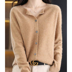 Women's Merino Wool Cashmere Cardigan | Bernadine_11