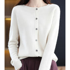 Women's Merino Wool Cashmere Cardigan | Bernadine_5