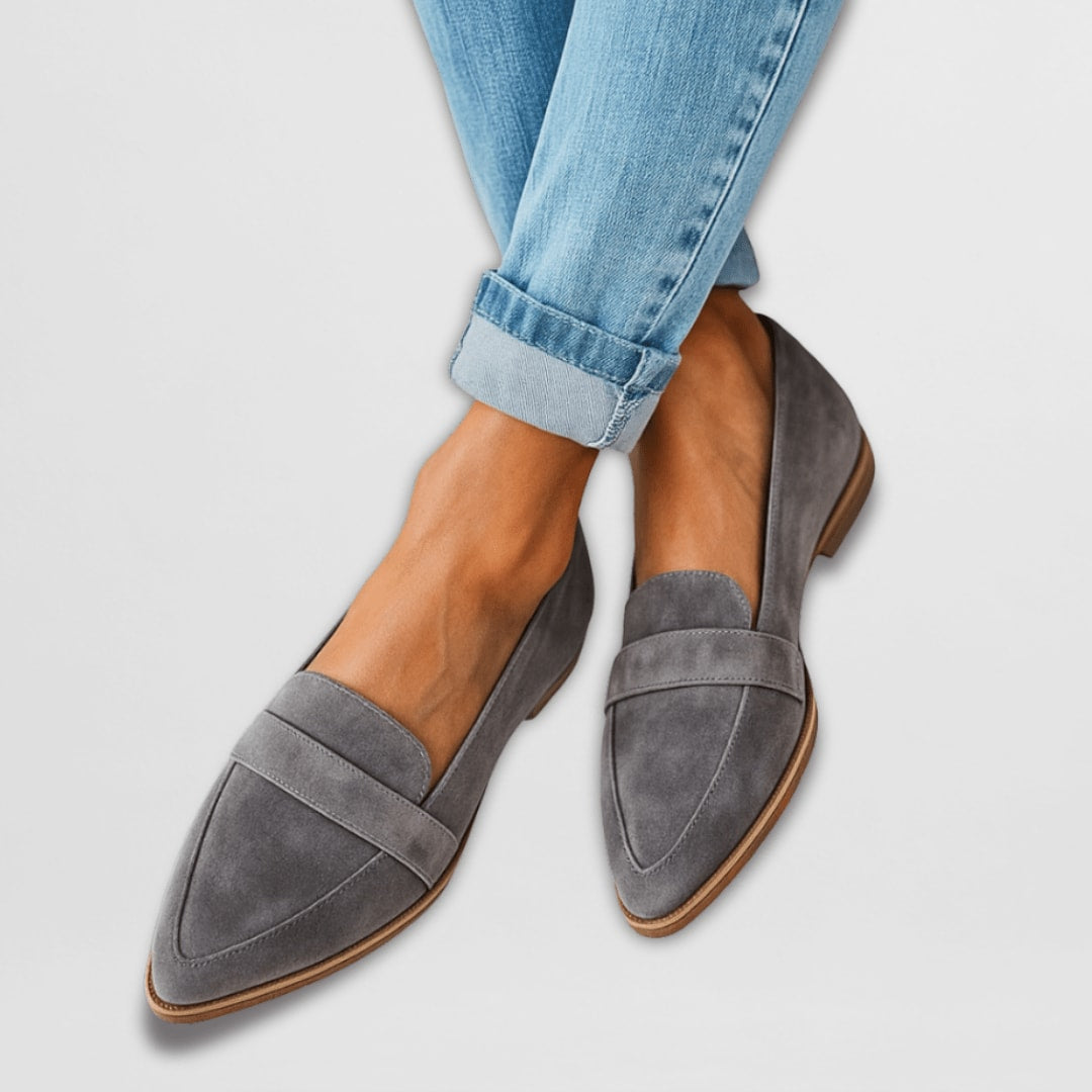 Women's Pointed Toe Suede Loafers | Knightley_2