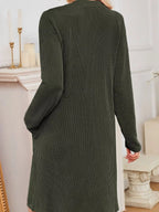 Women's Ribbed Knit Long Sleeve Dress | Guinevere_13