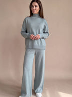 Women's Turtleneck Sweater and Wide Leg Pants Set | Cranleigh_3