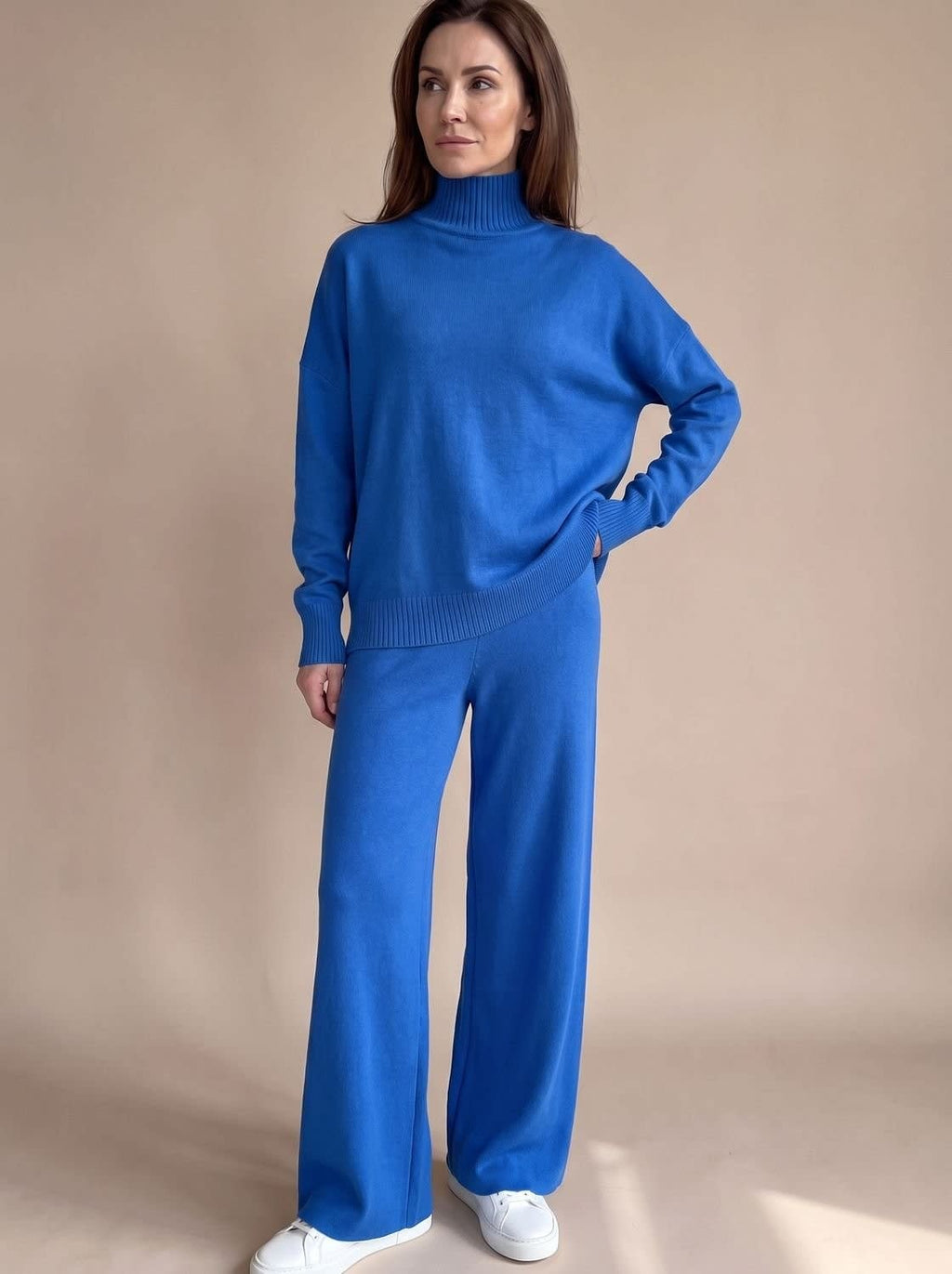Women's Turtleneck Sweater and Wide Leg Pants Set | Cranleigh_7
