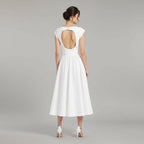Women's Cap Sleeve A-Line Midi Dress | Fairholme_3