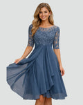 Women's Lace Wedding Guest Midi Dress | Romilly_2