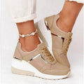 Women's Perforated Wedge Sneakers | Demelza_1