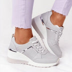 Women's Perforated Wedge Sneakers | Demelza_4