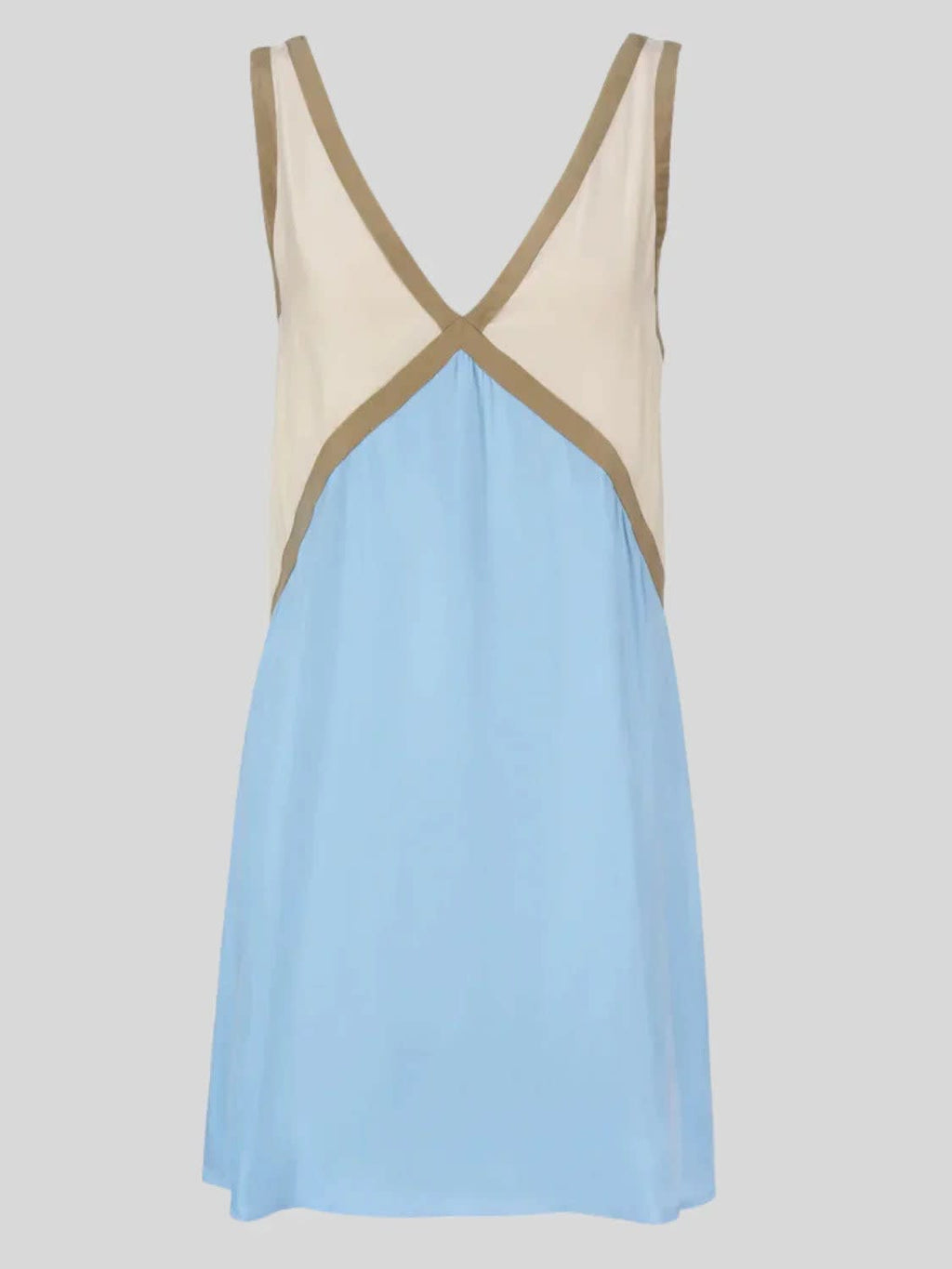 Women's Colorblock V-Neck Mini Dress | Havilland_3
