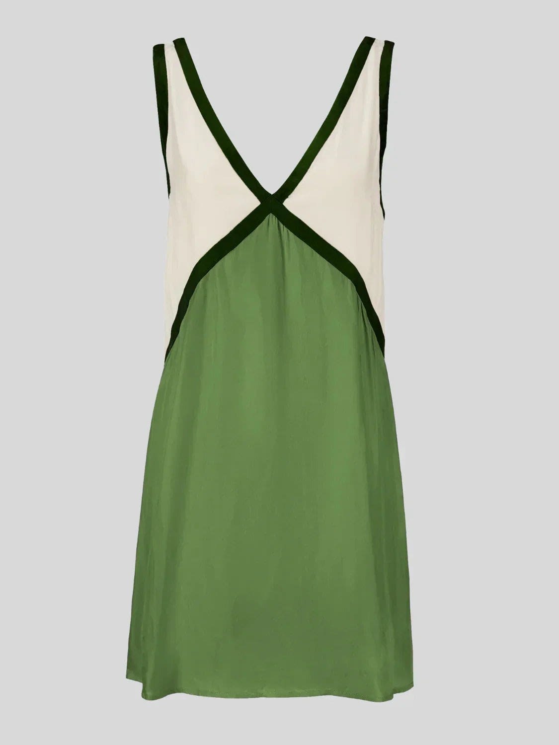 Women's Colorblock V-Neck Mini Dress | Havilland_4