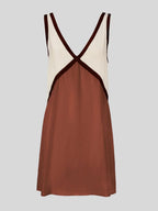 Women's Colorblock V-Neck Mini Dress | Havilland_5
