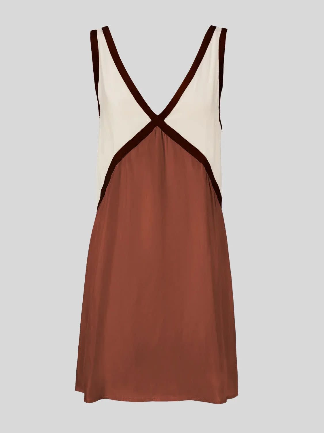 Women's Colorblock V-Neck Mini Dress | Havilland_5