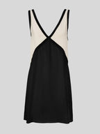 Women's Colorblock V-Neck Mini Dress | Havilland_6
