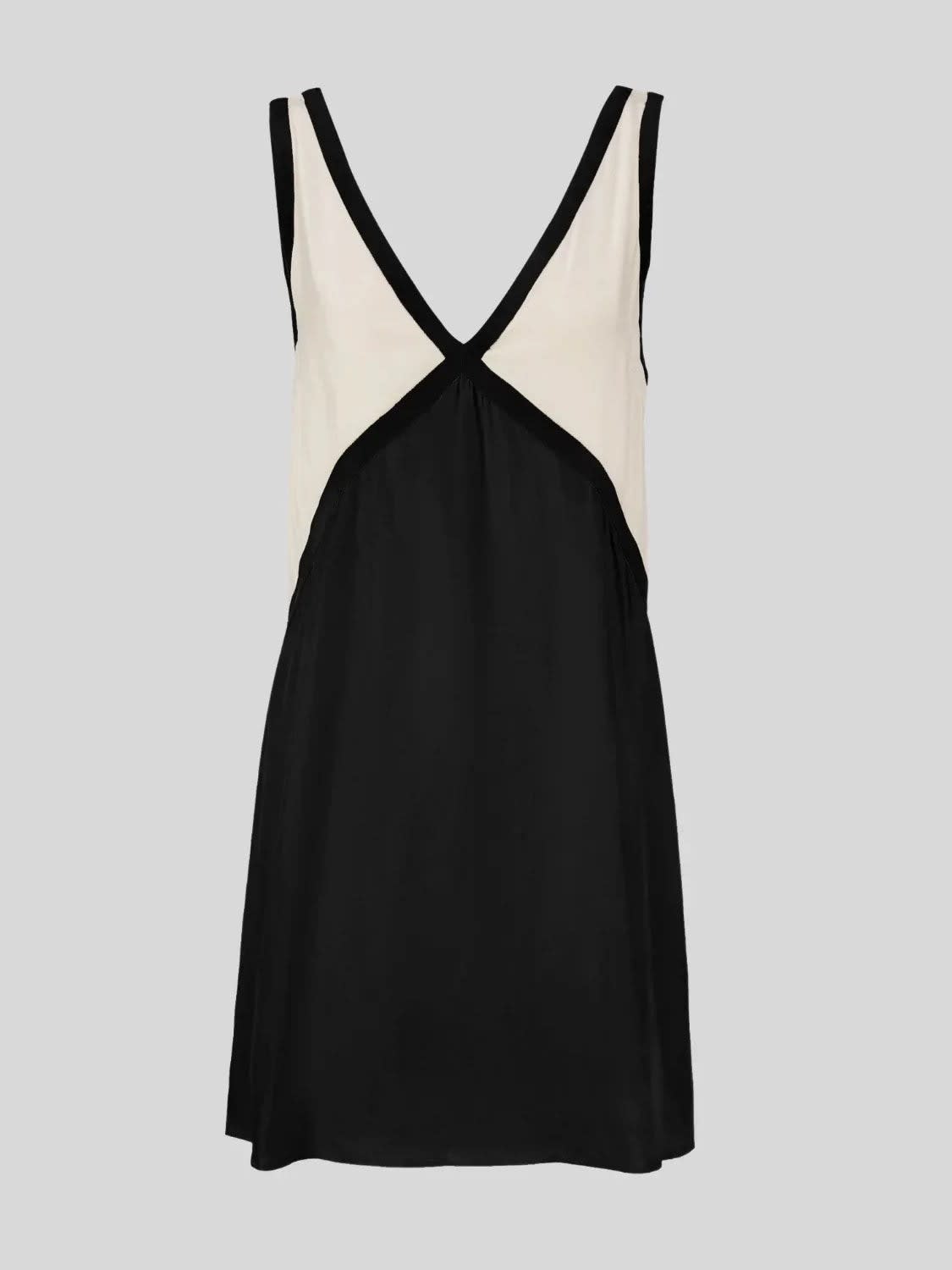 Women's Colorblock V-Neck Mini Dress | Havilland_6
