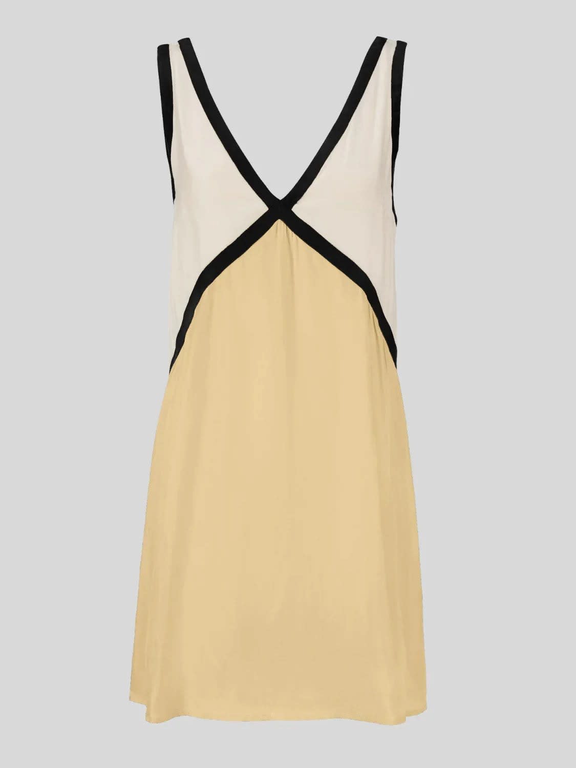 Women's Colorblock V-Neck Mini Dress | Havilland_7