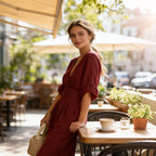 Women's V Neck Wide Leg Jumpsuit | Daventry_9