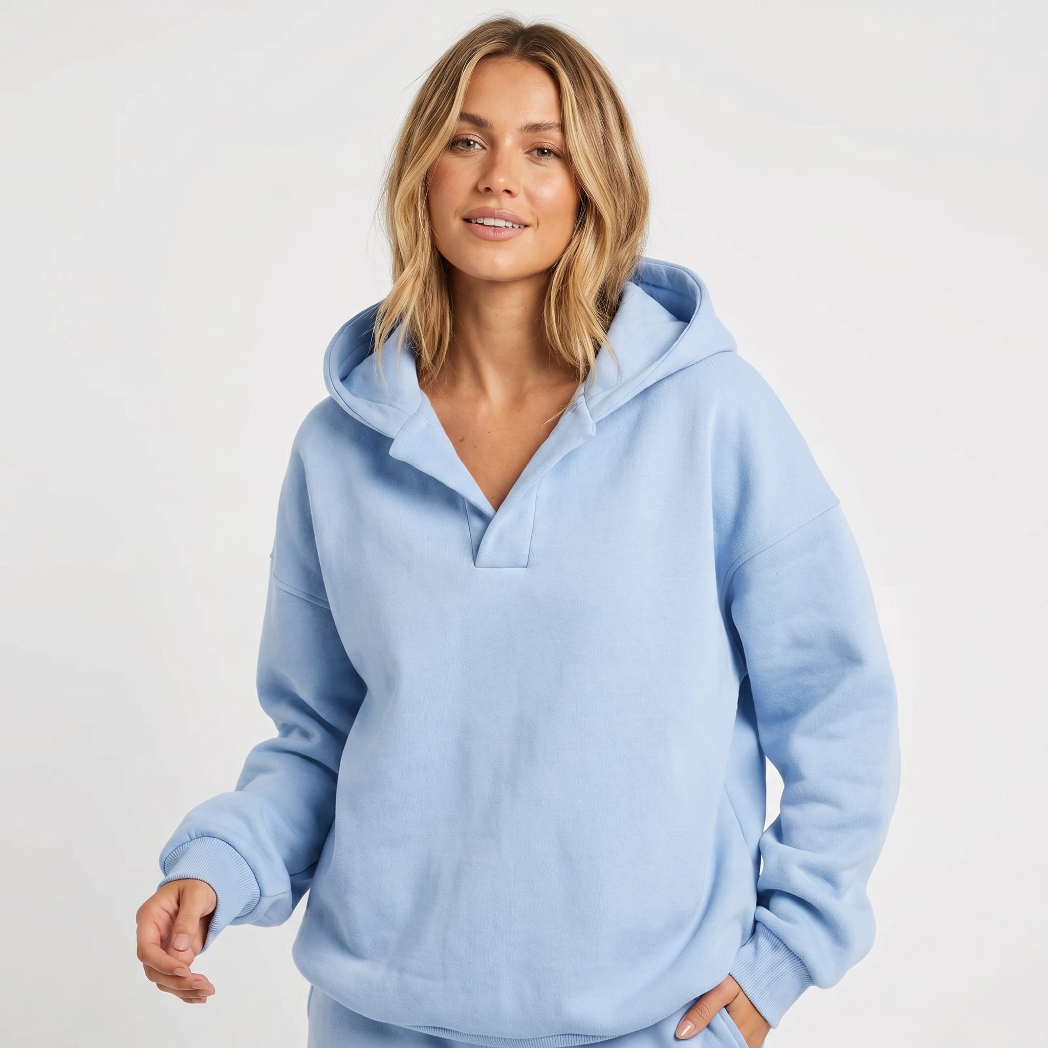 Women's Cotton Blend Fleece Hoodie | Isadora_1