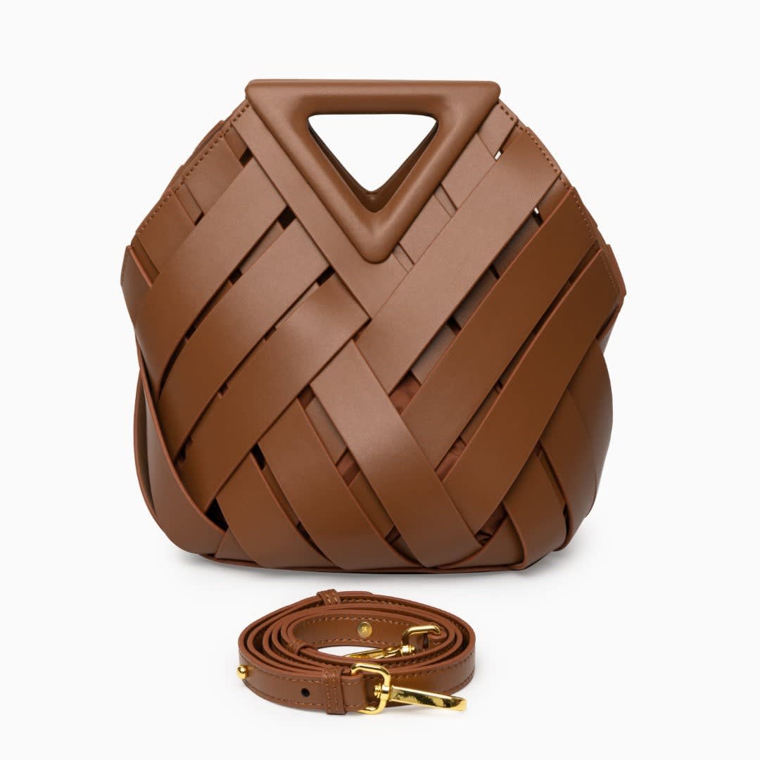Women's Woven Top Handle Handbag | Stanmore_21
