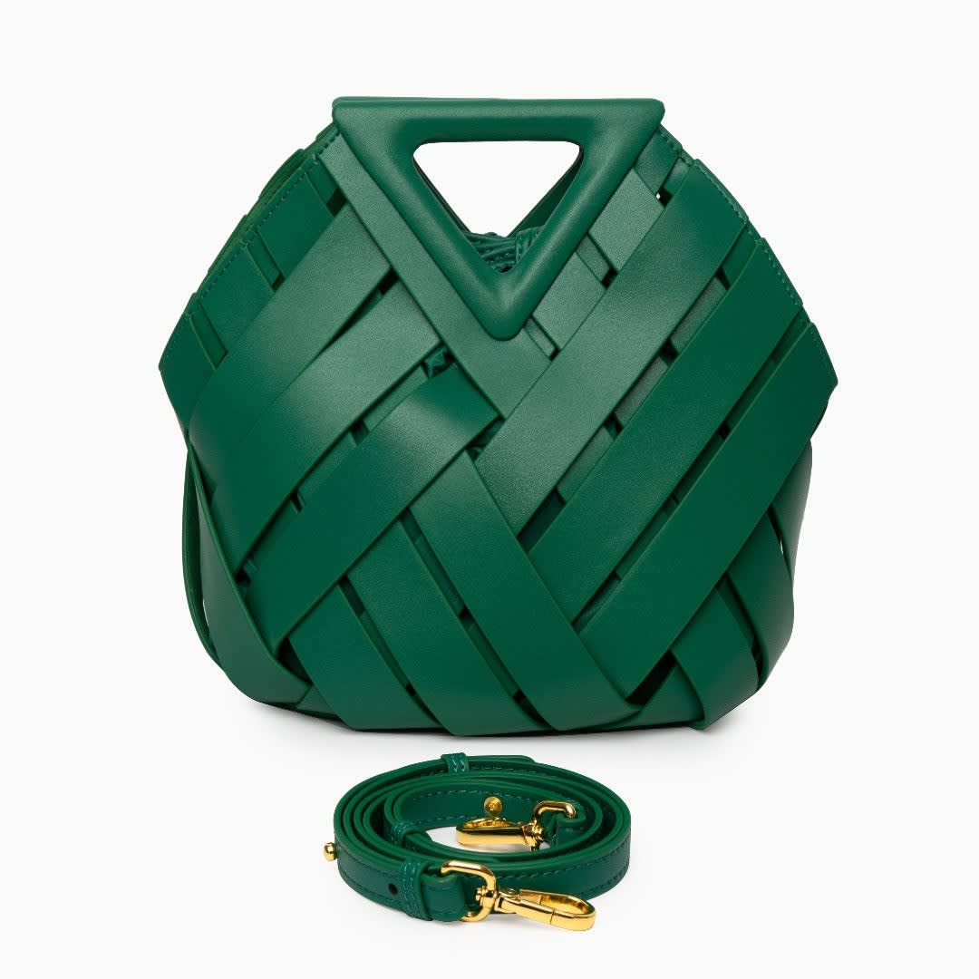 Women's Woven Top Handle Handbag | Stanmore_7