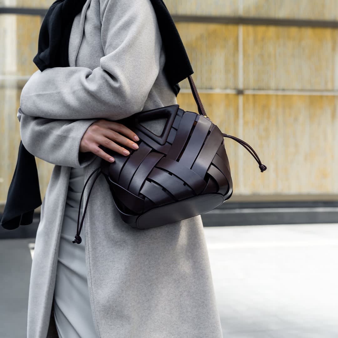 Women's Woven Top Handle Handbag | Stanmore_9